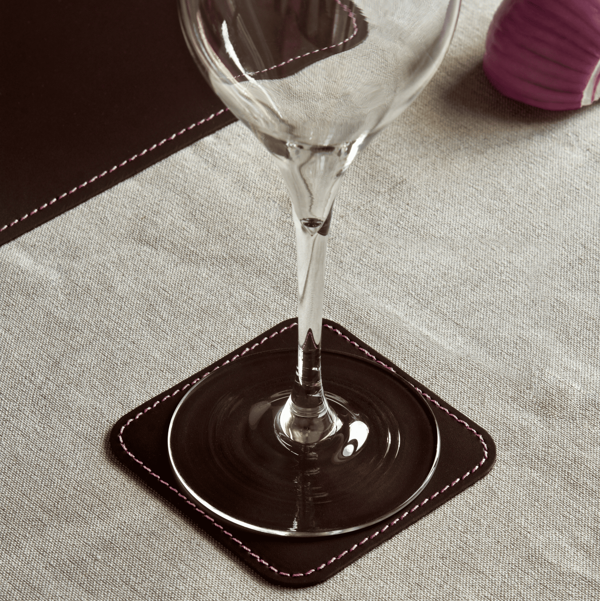 Clara - coppia di sottobicchieri in pelle