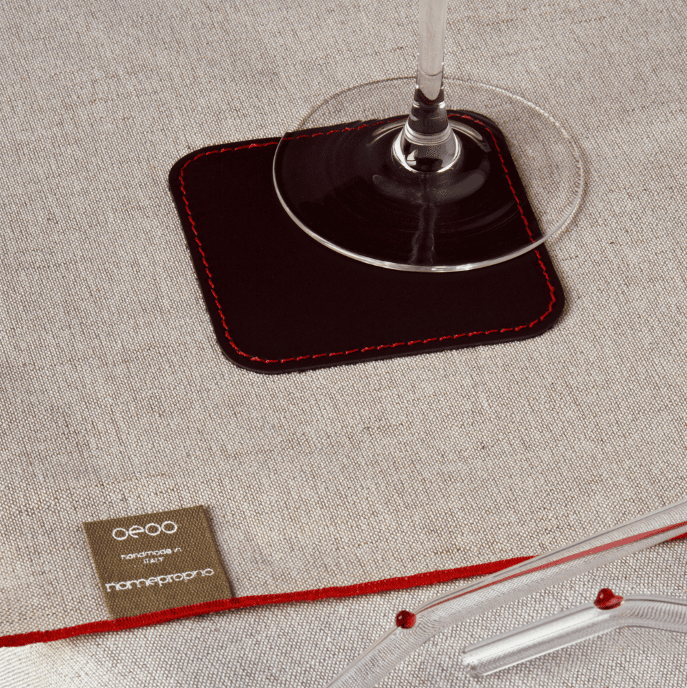 Clara - coppia di sottobicchieri in pelle