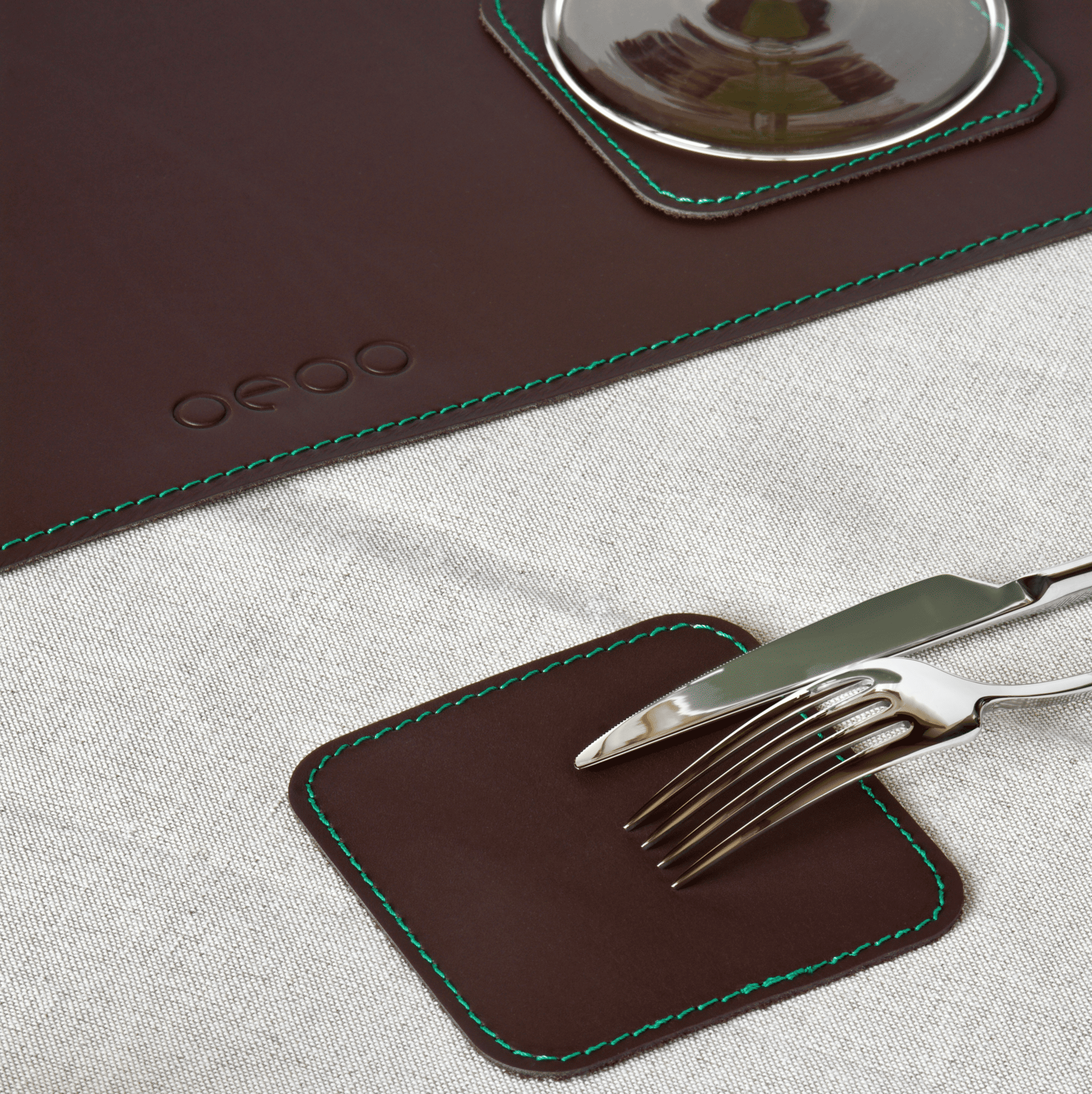 Clara - coppia di sottobicchieri in pelle