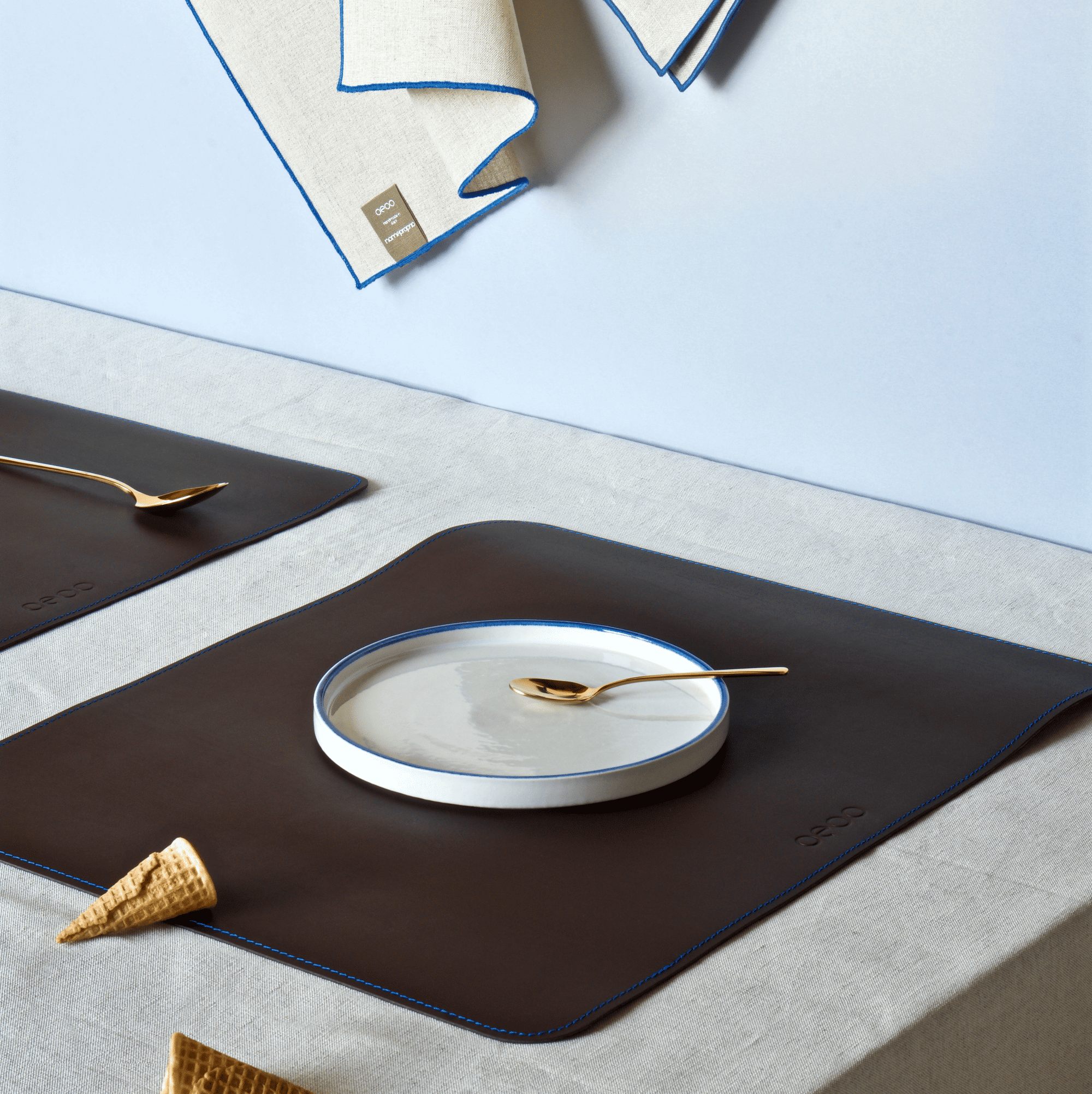 Clara - coppia di tovagliette in pelle