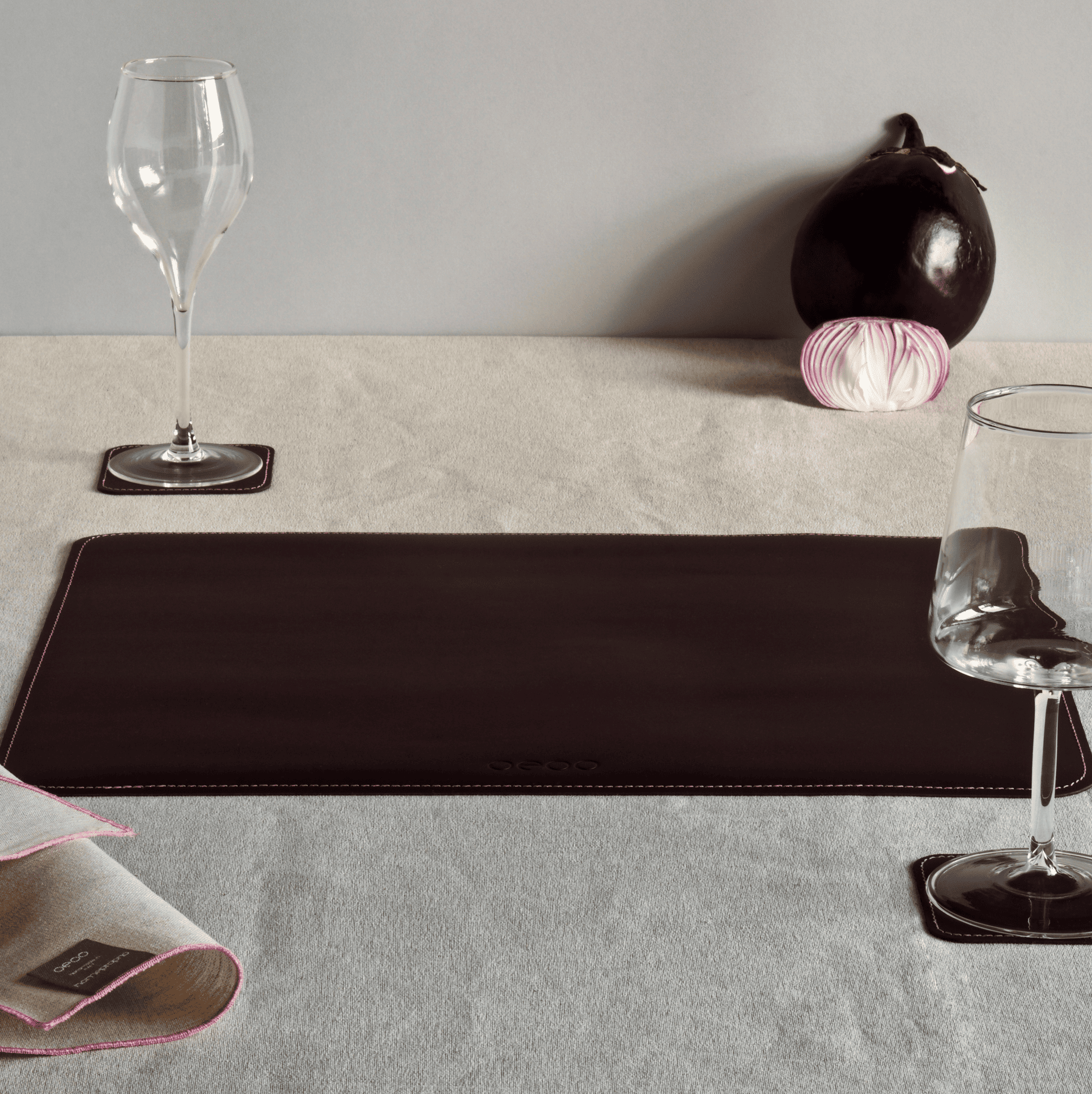 Clara - quattro tovagliette in pelle